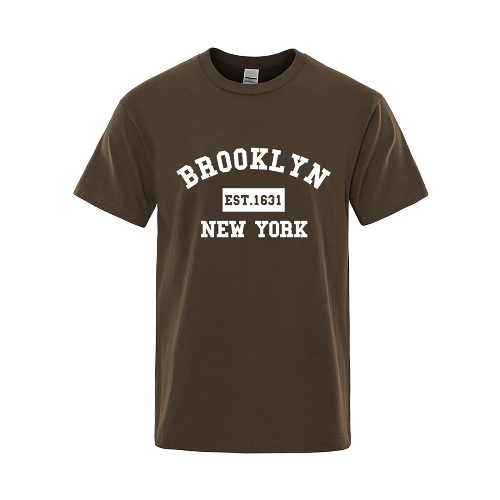 thumbnail image 2 of 2025 Camiseta de hombre con estampado de letras de Nueva York - Corte holgado, tejido transpirable, informal de verano - XS-XXXL, 2 of 4